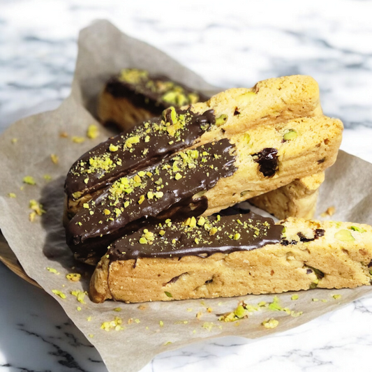 Biscotti - Pistachio Cherry with Dark Chocolate Dunk (4-pack)