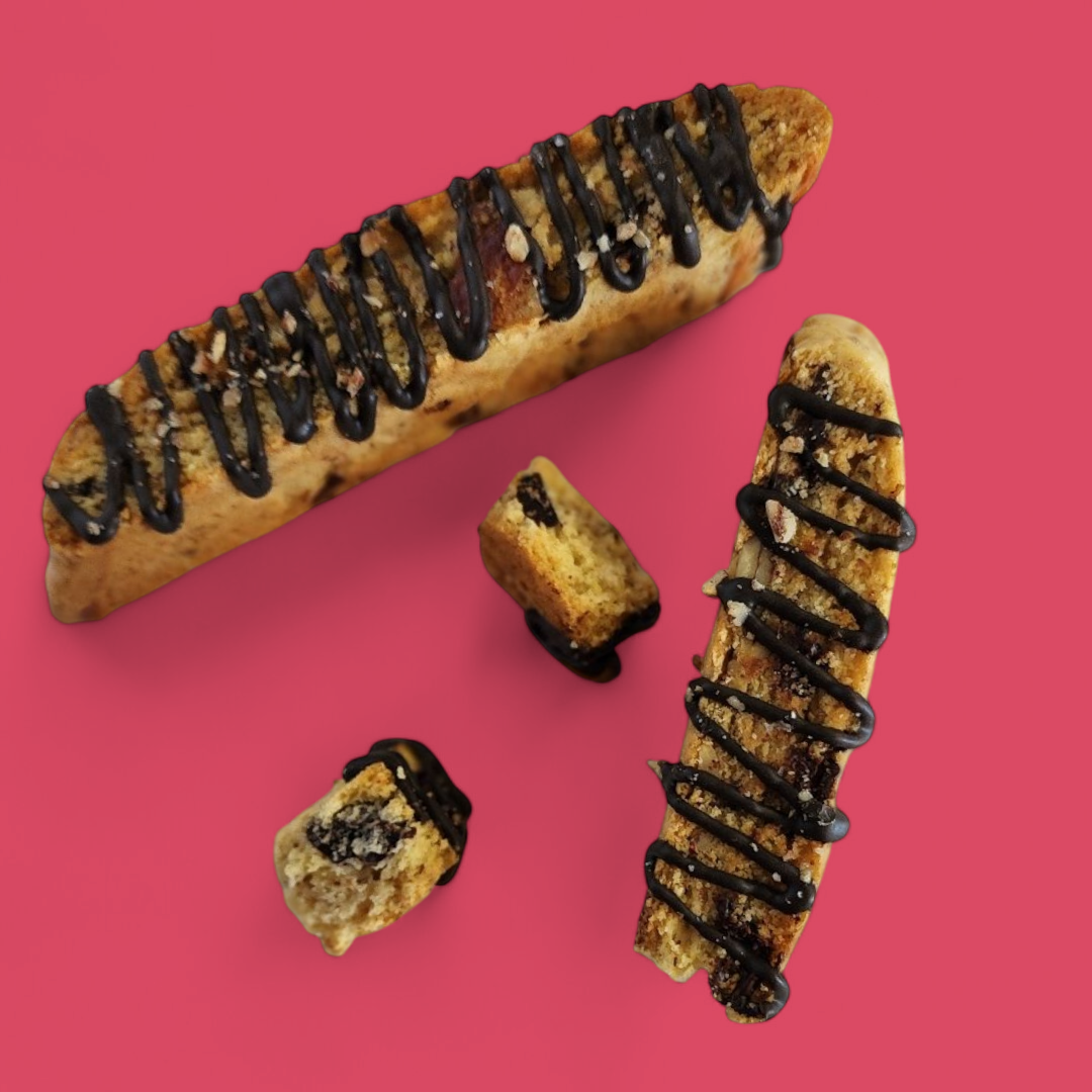 Holiday Biscotti - Orange Bourbon Dark Chocolate